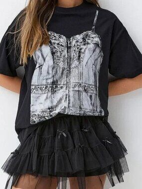 Corset Print 100% Cotton Oversized T-Shirt